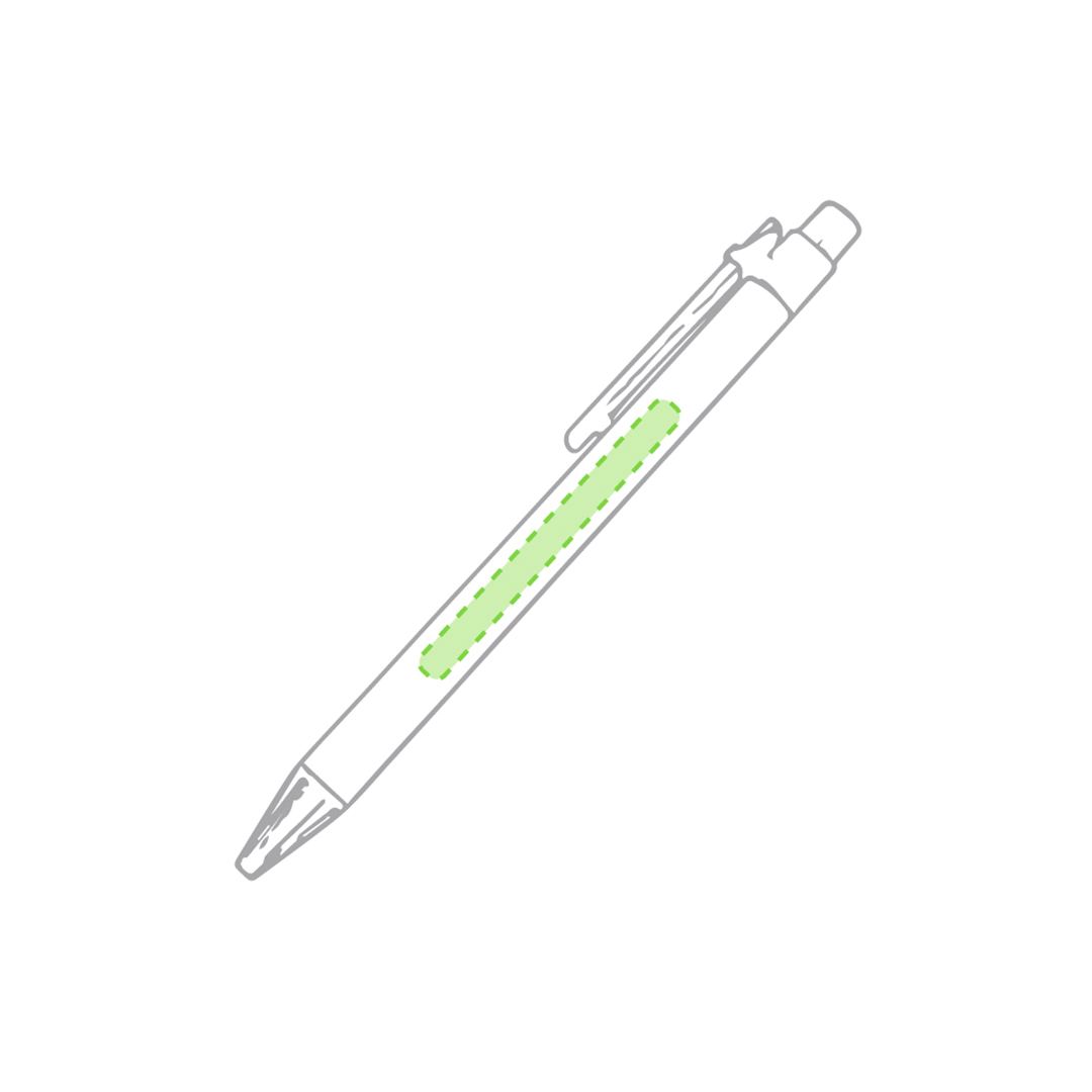 Dans le stylo, le côté A