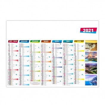 Visuel Calendrier Bancaire Rigide Médium