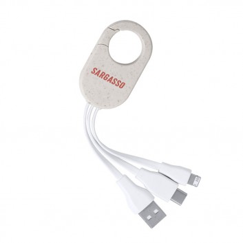Visuel Cable 3 en 1 Paille de Blé Ecologique
