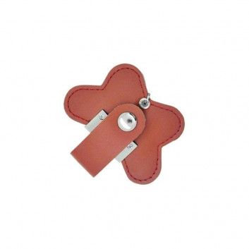 Visuel Cle USB Cuir Fleur