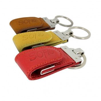 Miniature 6 pour Cle USB Cuir Veritable