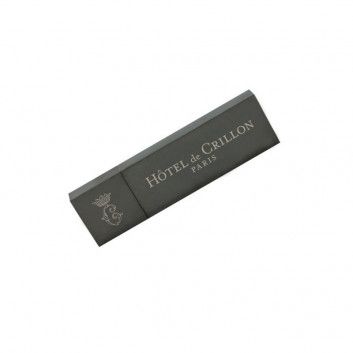 Visuel Cle USB Luxe Noir Brillant