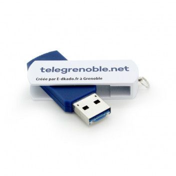 Miniature 5 pour Cle USB Pivotante Aluminium Lisse