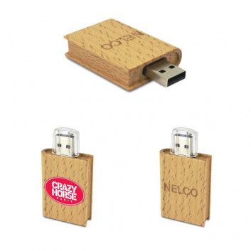 Miniature 1 pour Cle USB Bois Livre
