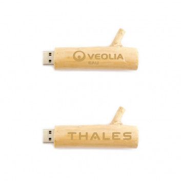 Miniature 3 pour Cle USB Bois Naturel