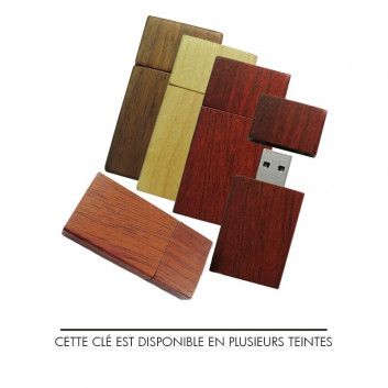 Miniature 4 pour Cle USB Bois Recyclé Foncé
