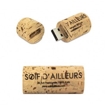 Visuel Cle USB Bouchon Liege Veritable