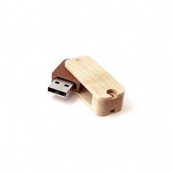 Miniature 4 pour Clé USB Bois Twister Bicolore