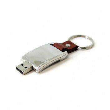 Miniature 1 pour Clé USB Cuir Porte Clef Design