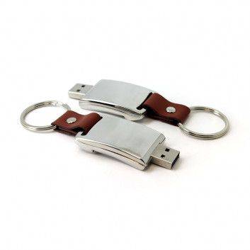 Miniature 3 pour Clé USB Cuir Porte Clef Design