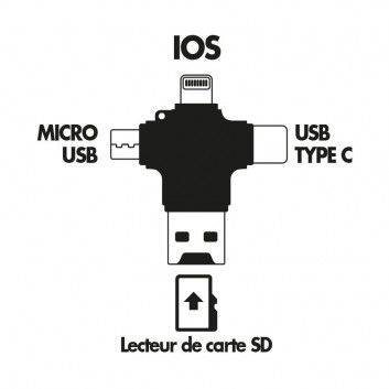 Miniature 6 pour Lecteur de Carte SD 4 en 1
