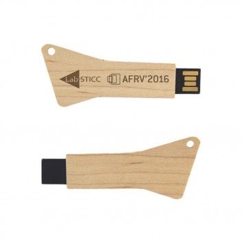 Miniature 2 pour Cle USB Bois Clef Triangle