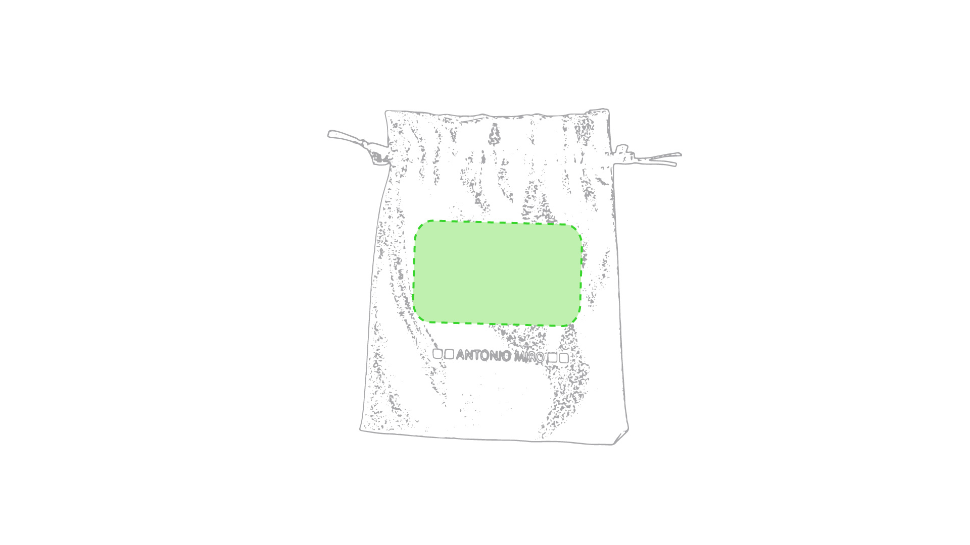 Dans la présentation du sac