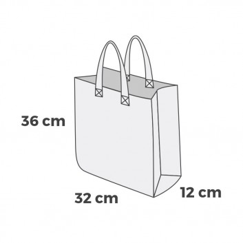 Miniature 2 pour Sac Cabas Polypropylène Tissé avec logo 36 x 32 x 12 - ECO