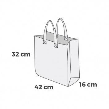 Miniature 2 pour Sac Cabas Personnalisé Polypropylène Tissé 42 x 32 x 16 - ECO