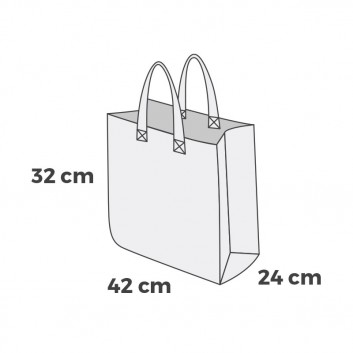 Miniature 2 pour Sac Cabas Publicitaire Polypropylène Tissé 42 x 32 x 24 - ECO