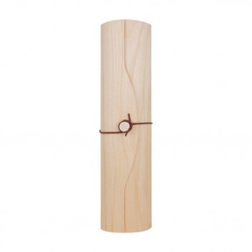 Visuel Boite Bois Ronde Bouteille de Vin
