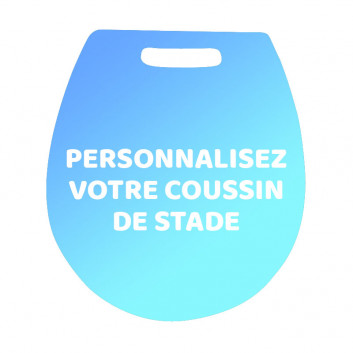Visuel Coussin de stade arrondi noir 10mm avec poignée