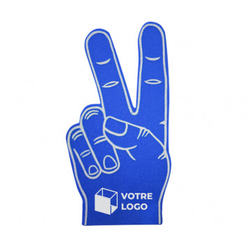 Visuel Main de supporter 2 doigts levés 46x23cm