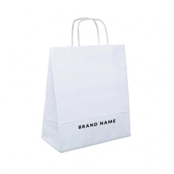 Visuel Petit Sac Papier Blanc Personnalisable