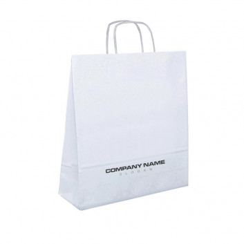 Visuel Sac en Papier Blanc Moyen