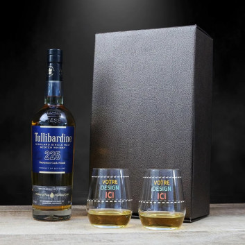 Visuel Coffret verre avec Whisky Tulllibardine 225