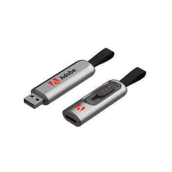 Visuel Clé USB métal  Mini dragonne