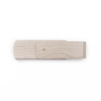 Visuel Clé USB bois  pivotante double connectivite
