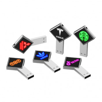 Miniature 5 pour Clé USB logo led forme clef