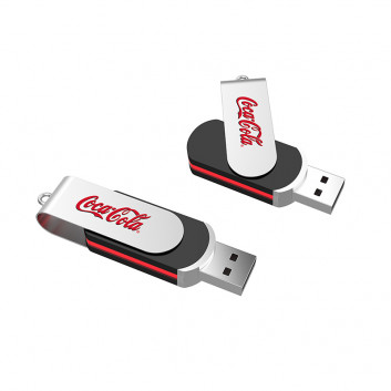 Visuel Clé USB ronde pivotante
