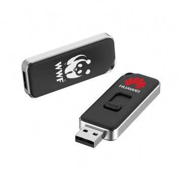 Visuel Clé USB bout ronde rétractable