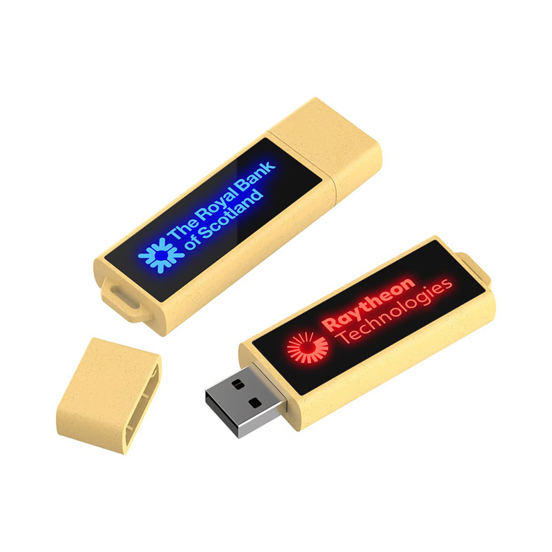Visuel Clé USB Bois LED