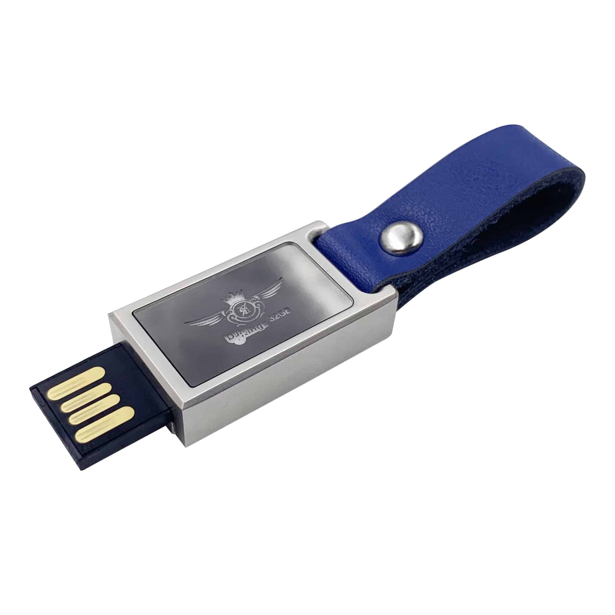 Miniature 1 pour Clé USB LED rétractable lanière mini