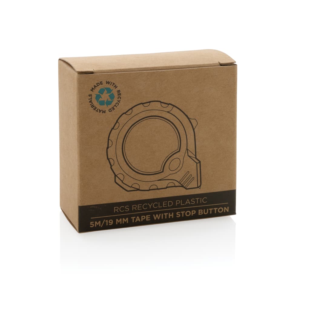 Miniature 9 pour Mètre 5M/19mm en plastique recyclé RCS avec bouton d'arrêt