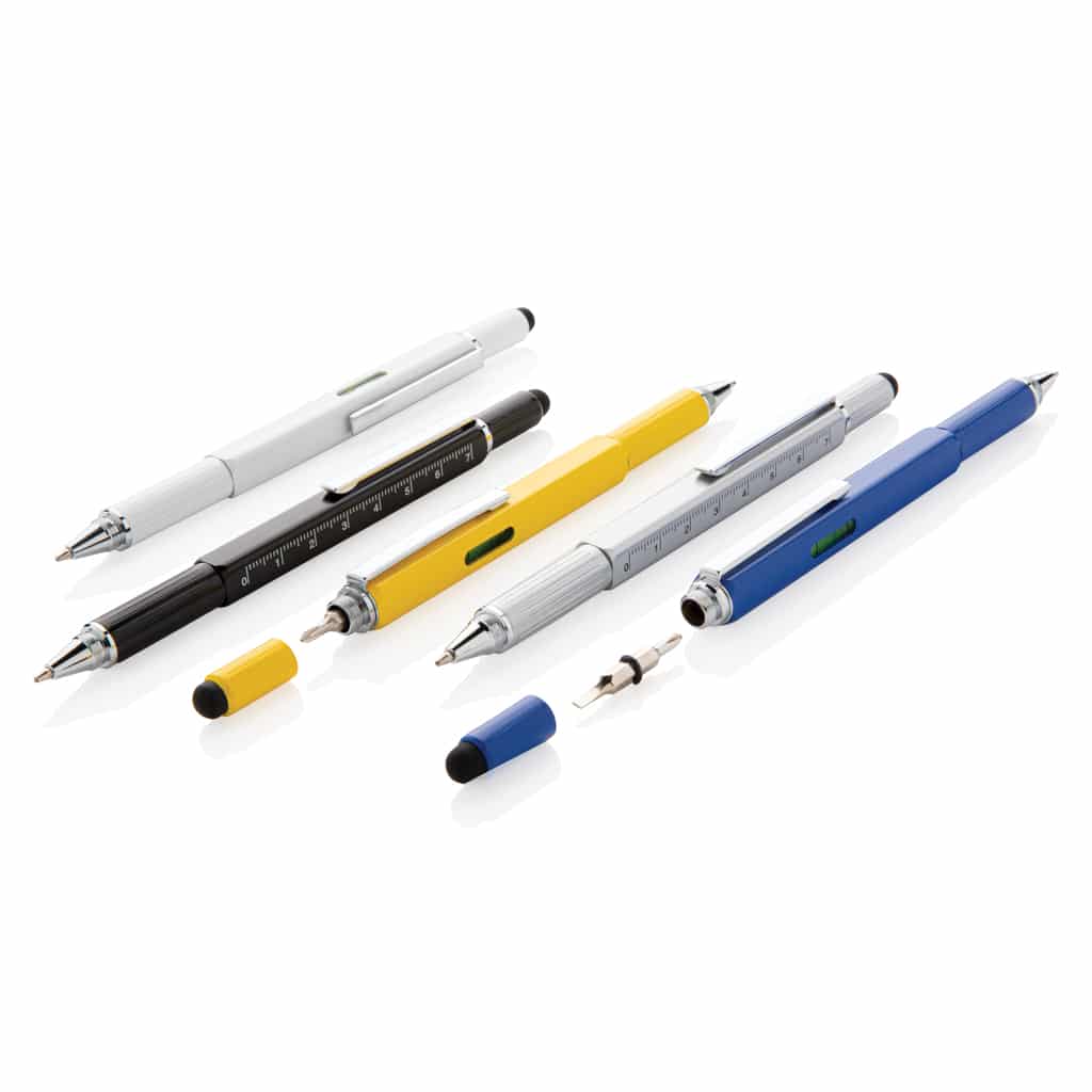 Miniature 11 pour Stylo outil 5 en 1 en aluminium