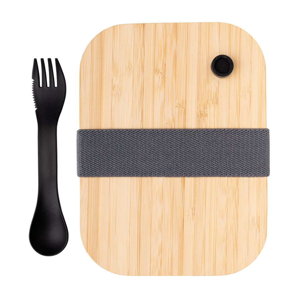 Miniature 6 pour Boîte repas en verre avec couvercle en bambou