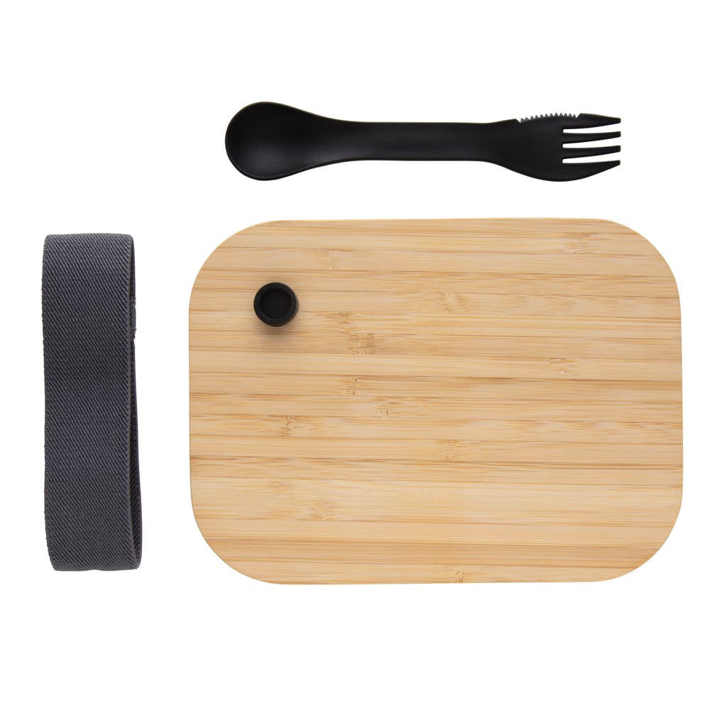 Miniature 9 pour Boîte repas en verre avec couvercle en bambou