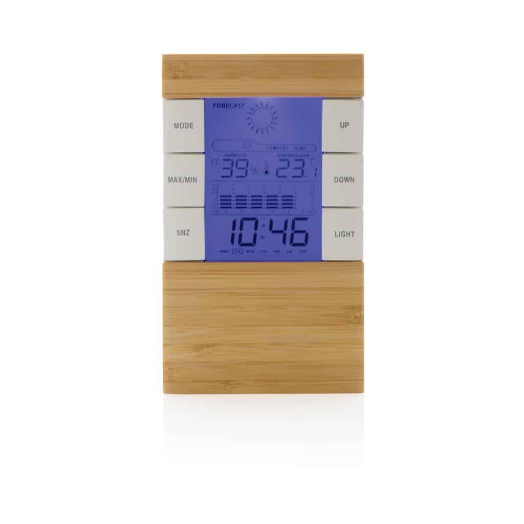 Miniature 3 pour Station météo en bambou FSC® et plastique recyclé RCS Utah