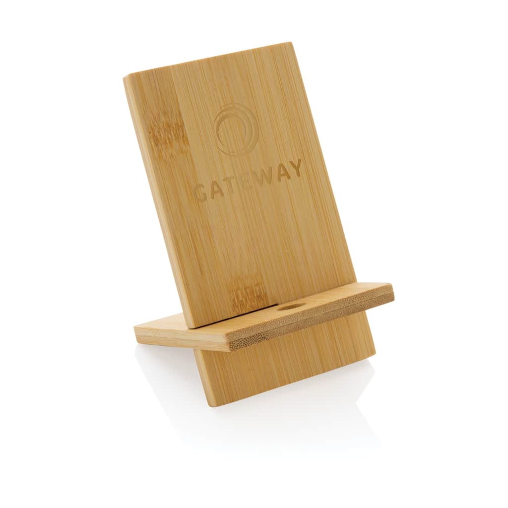 Miniature 5 pour Support téléphone en bambou FSC® dans une boîte kraft FSC®