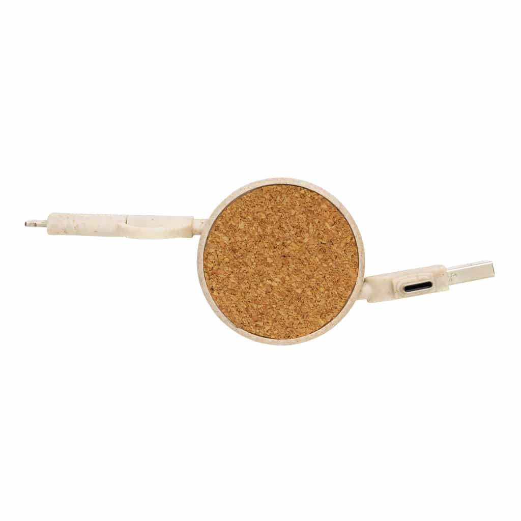 Miniature 7 pour Câble rétractable 6 en 1 en liège et fibre de paille