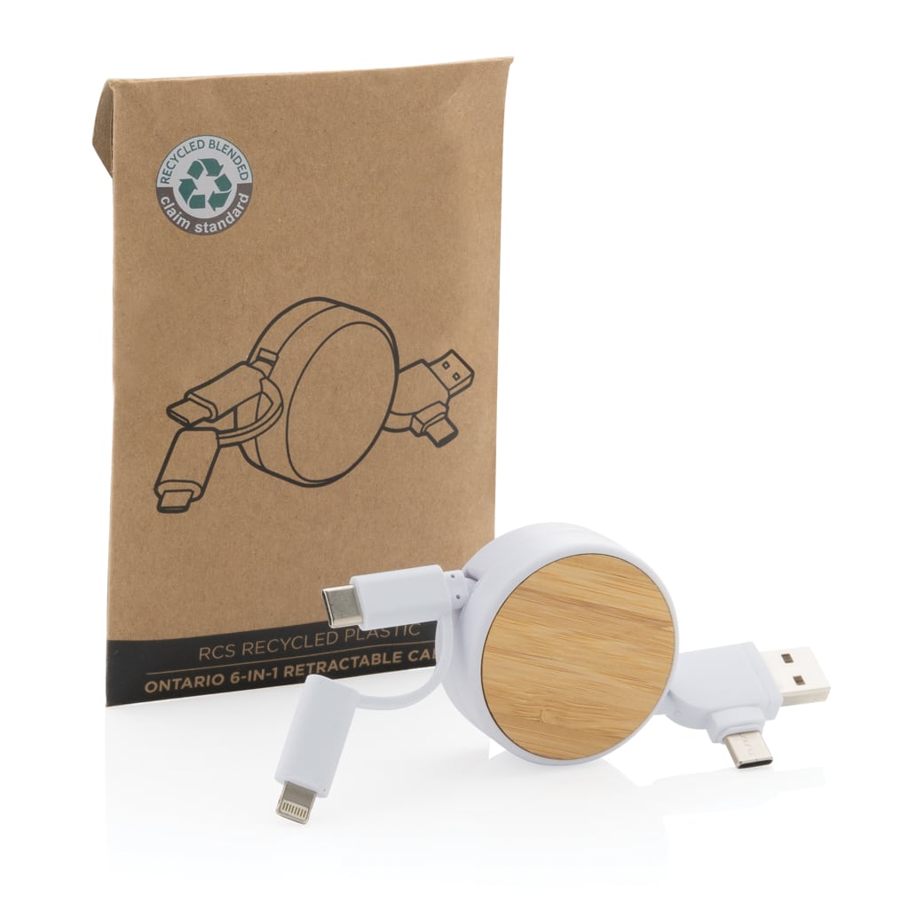 Miniature 3 pour Câble Ontario 6-en-1 rétractable en plastique recyclé RCS
