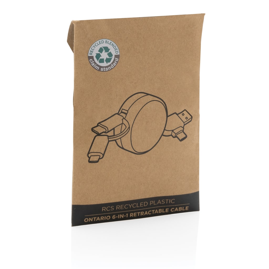 Miniature 10 pour Câble Ontario 6-en-1 rétractable en plastique recyclé RCS