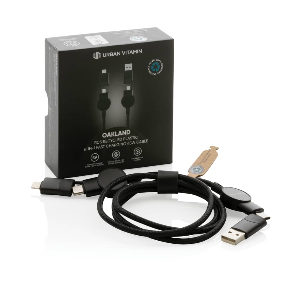 Miniature 3 pour Câble Oakland 6-in-1 à charge 45W en plastique recyclé RCS
