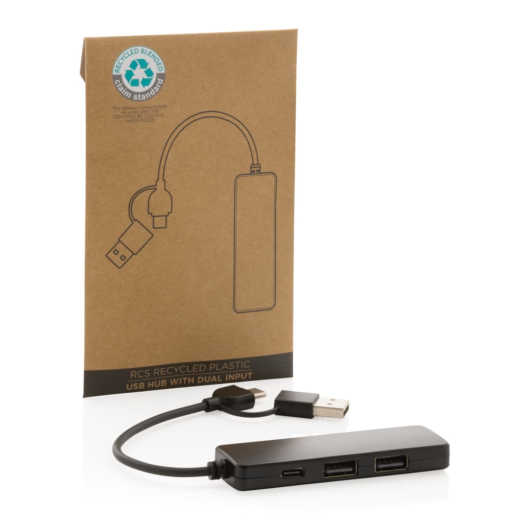 Miniature 4 pour Hub avec double entrée en plastique recyclé RCS