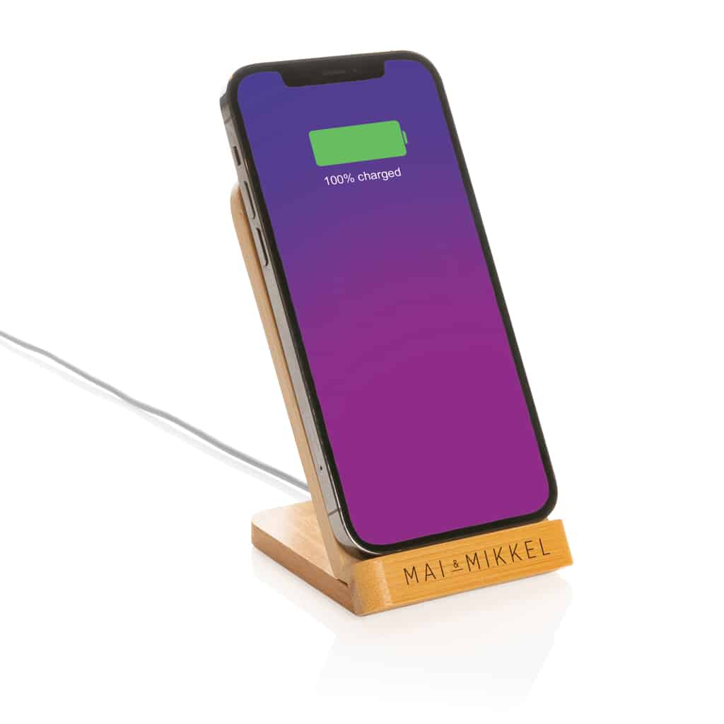 Miniature 6 pour Support téléphone à induction 5W en bambou FSC