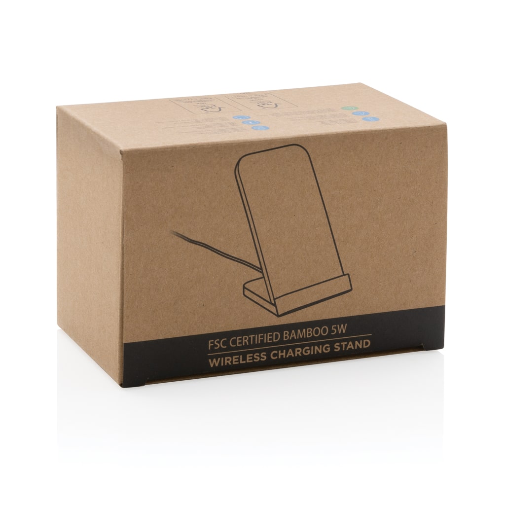 Miniature 7 pour Support téléphone à induction 5W en bambou FSC