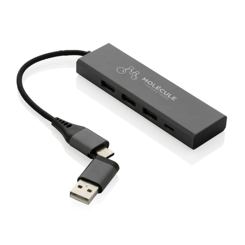 Miniature 5 pour Hub avec 3 ports USB en aluminium recyclé RCS Terra