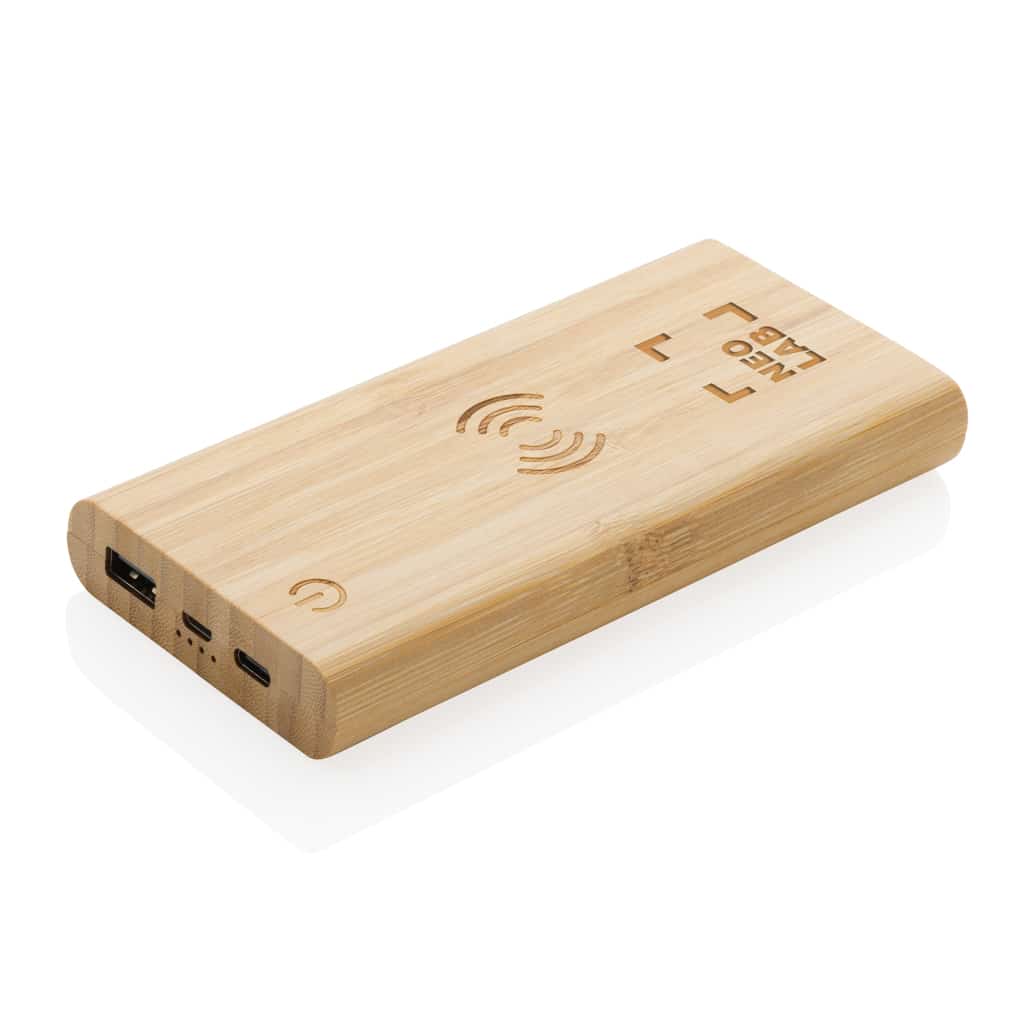 Miniature 7 pour Powerbank 8000 mAh avec induction 5W en bambou certifié FSC®