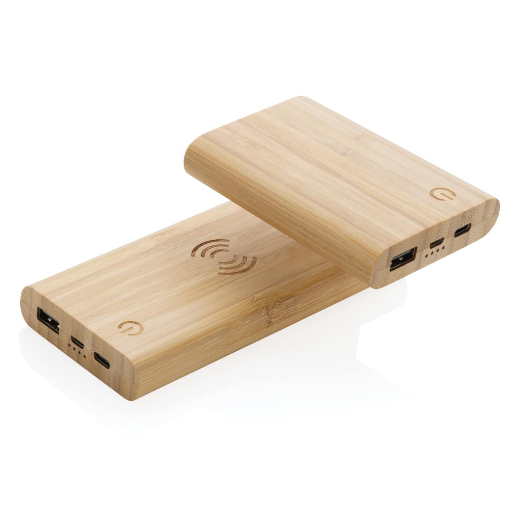 Miniature 8 pour Powerbank 8000 mAh avec induction 5W en bambou certifié FSC®