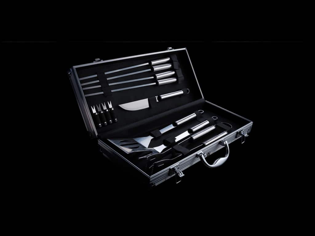 Miniature 6 pour Set de 12 pcs pour barbecue en coffret aluminium
